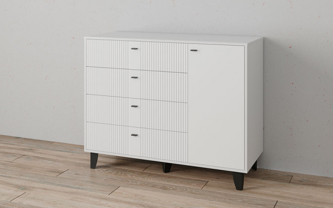 Комод Катрин-13 (белый/белый снег)