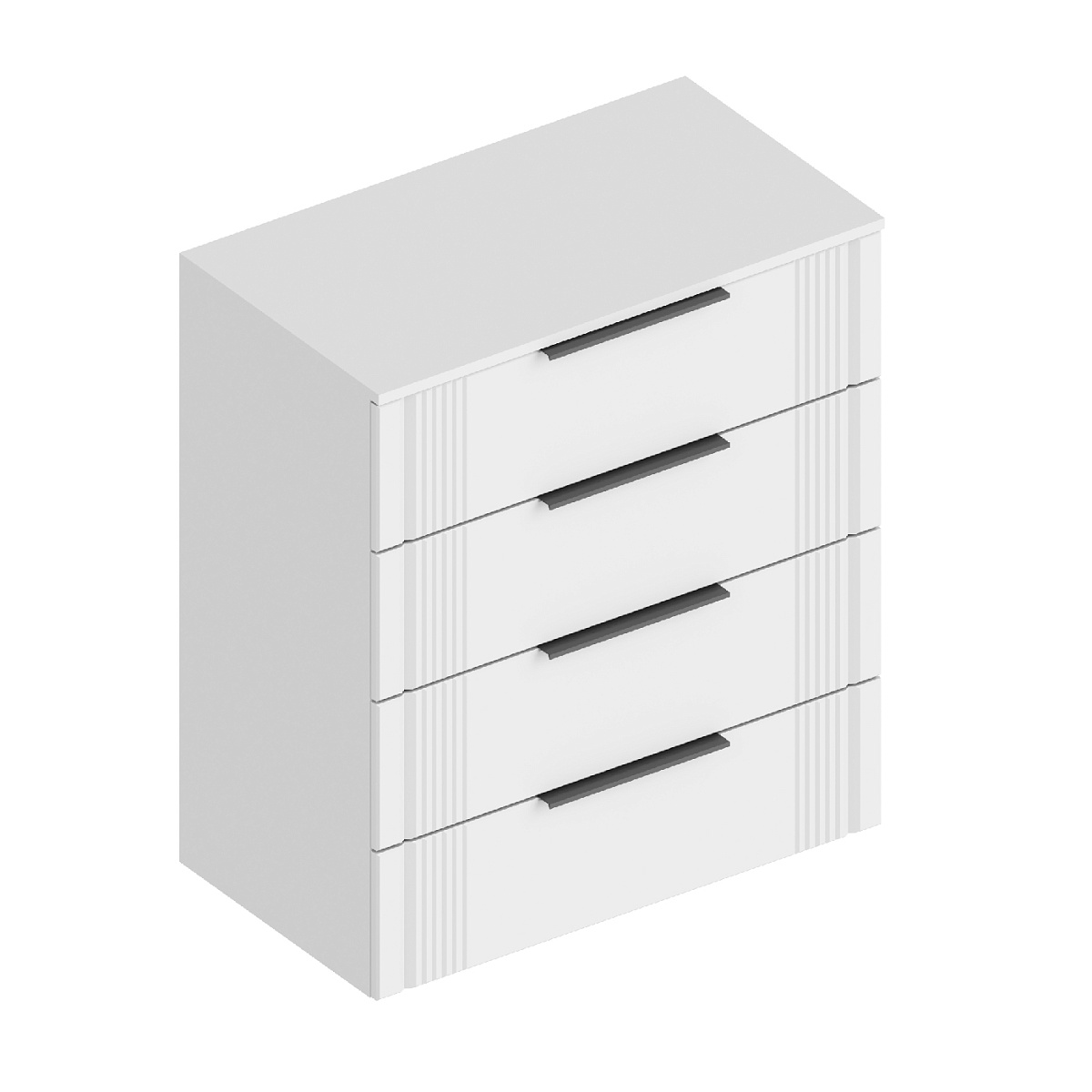 "Вита" Комод с 4 ящиками 800х460х930 Белый лофт (ПАЗ)