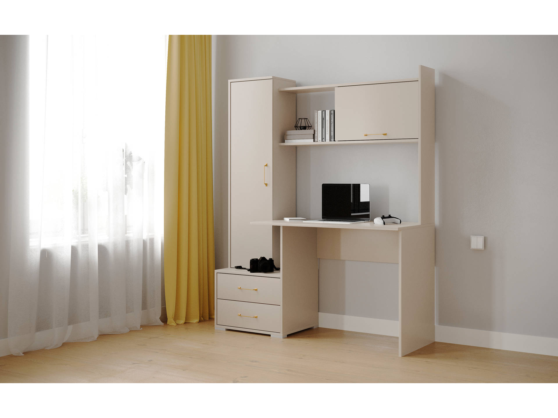 Компьютерный стол Квартет-9 (К) кашемир