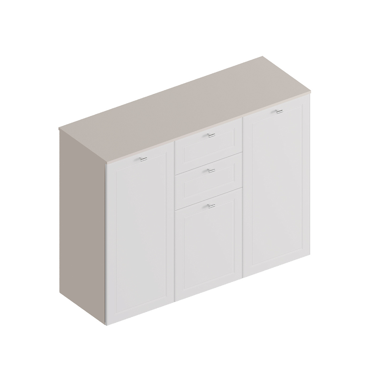 "Лорэн" Комод 3-ств с 2 ящиками 1350х460х1050 Тефия