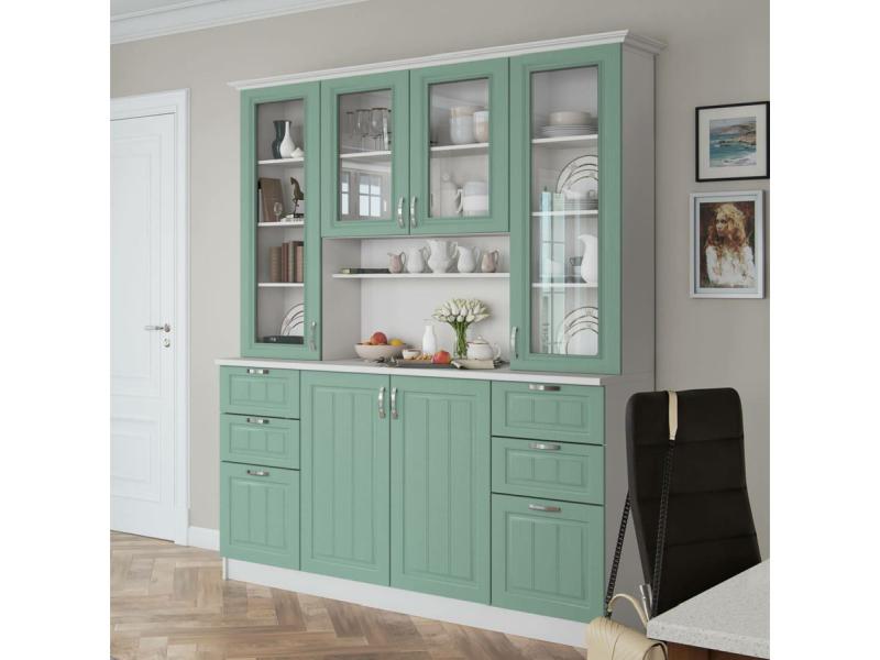 Буфет корпус Прованс- 016/фасад Прованс-016/Клен бирюза